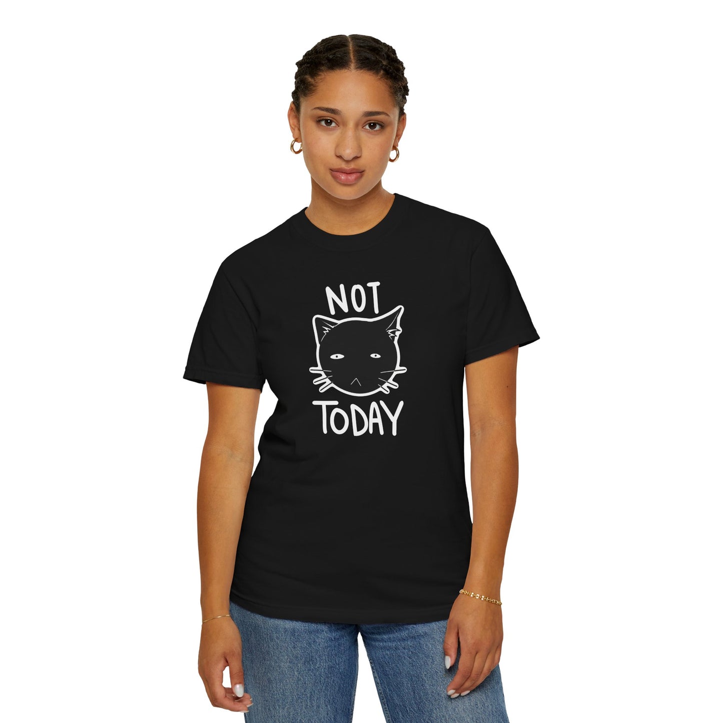 Not Today Disgruntled Cat T-Shirt