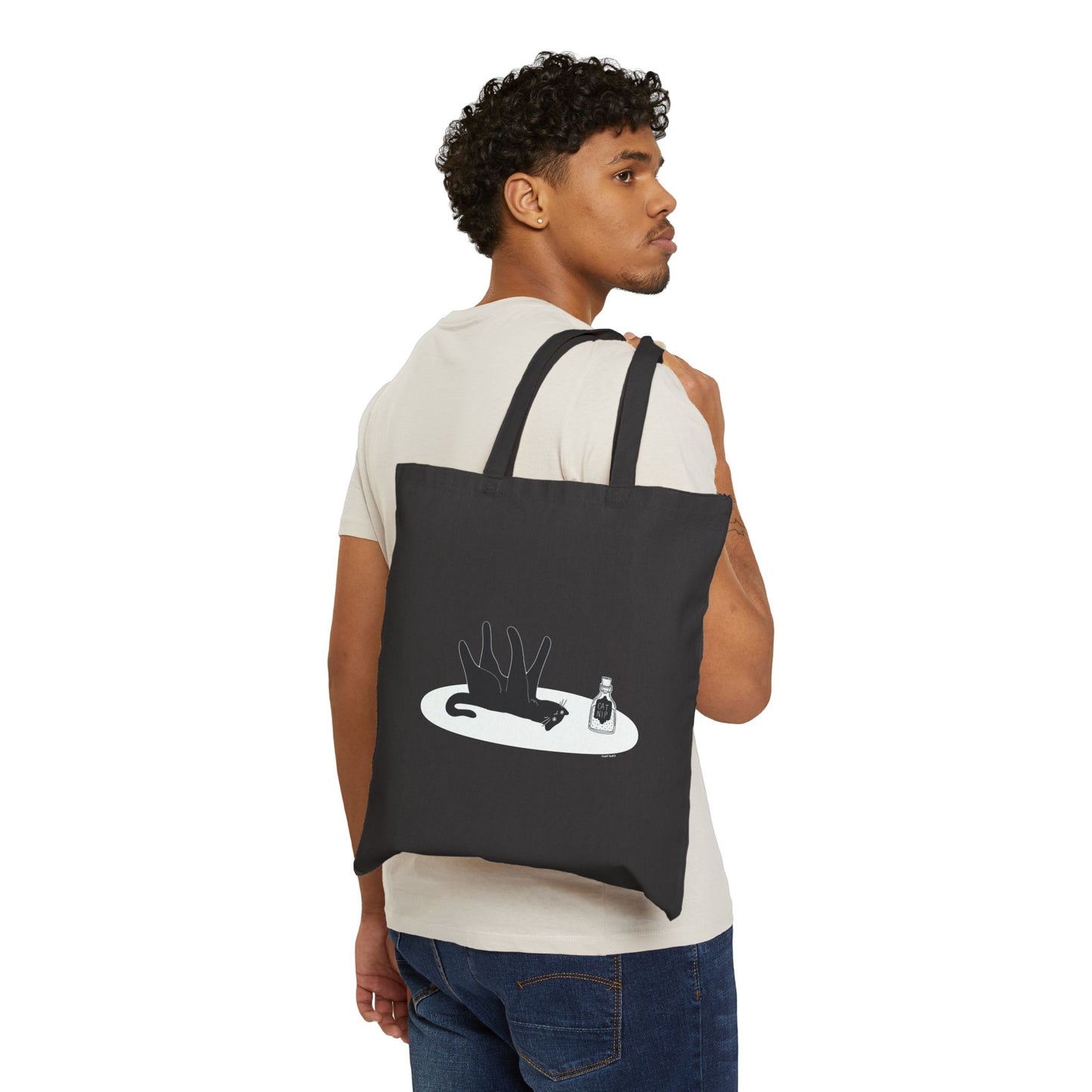 Cat Nip Cotton Canvas Tote Bag