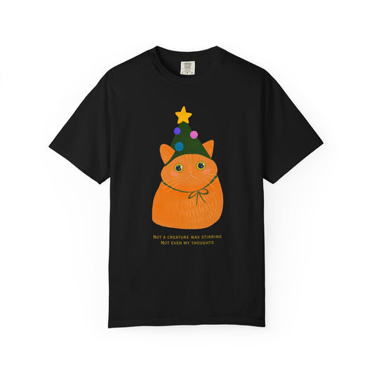 Orange Cat Christmas T-Shirt