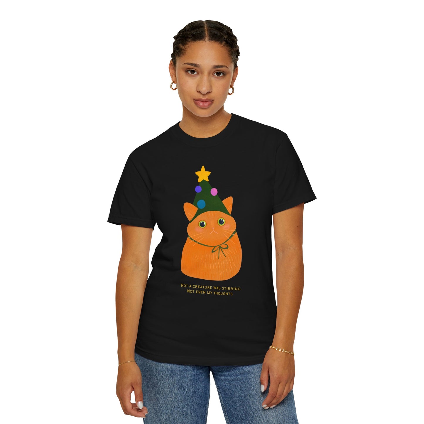 Orange Cat Christmas T-Shirt