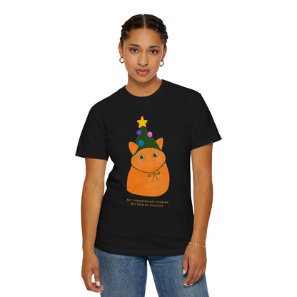 Orange Cat Christmas T-Shirt