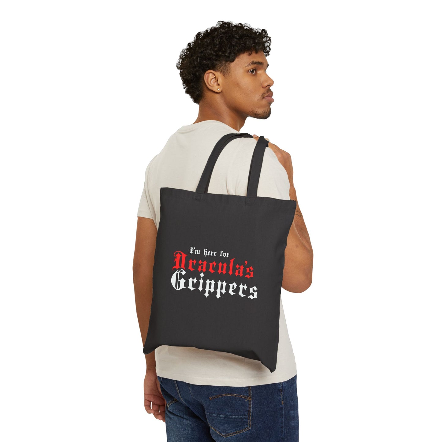 Dracula's Grippers Cotton Canvas Tote Bag