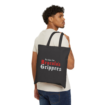 Dracula's Grippers Cotton Canvas Tote Bag