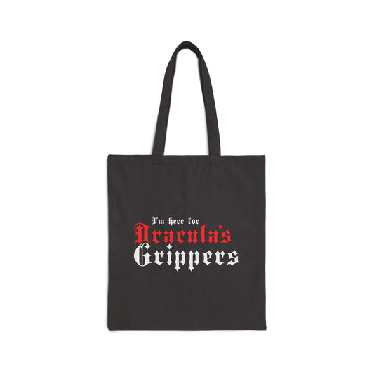 Dracula's Grippers Cotton Canvas Tote Bag