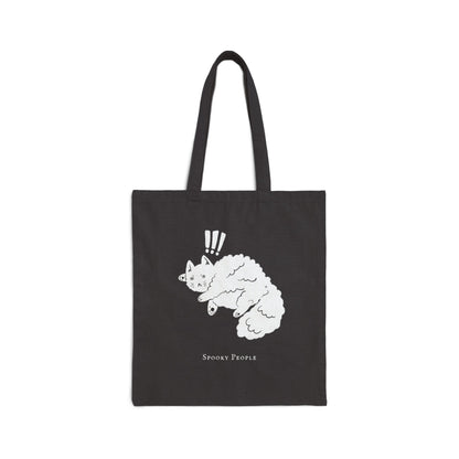 Startled Cat !!! Cotton Canvas Tote Bag