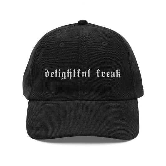 Delightful Freak Vintage Style Corduroy Hat